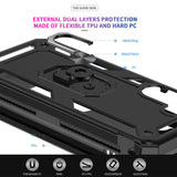 LeYi for Samsung Galaxy A35 Phone Case, Samsung A35 Phone Case with Glass Screen Protector Replacement, Military-Grade Shockproof Magnetic Ring Stand Cell Android Case Cover