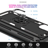 LeYi for Motorola Moto G Stylus 4G 2022 Case, Motorola G Stylus 4G 2022 Phone Case with Glass Screen Protector Replacement, Military-Grade Shockproof Magnetic Ring Stand Cell Android Case Cover