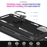 LeYi for Samsung Galaxy S10 Lite/A91/M80S Case with Glass Screen Protector Replacement, Military-Grade Shockproof Magnetic Ring Stand Cell Android Case Cover