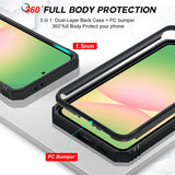 LeYi for Samsung Galaxy A56-5G Phone Case: Samsung A56 5G Case with Screen Protector X 2, Slide Camera Cover with Magnetic Stand, Heavy Duty Shockproof para A 56 Case for Women Girl