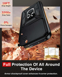 LeYi for Honor 400 5G Case:Honor 400 5G Case with Tempered Glass Screen Protector, [Military-Grade] Shockproof Kickstand Funda para