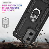 LeYi for Motorola Moto G Stylus 5G 2024 Case, Motorola G Stylus 5G 2024 Phone Case with Glass Screen Protector Replacement, Military-Grade Shockproof Magnetic Ring Stand Cell Android Case Cover