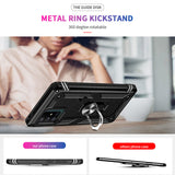LeYi for Samsung Galaxy A71 5G Phone Case, Samsung A71 5G Phone Case with Glass Screen Protector Replacement, Military-Grade Shockproof Magnetic Ring Stand Cell Android Case Cover