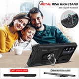 LeYi for Samsung Galaxy A56-5G Phone Case: Samsung A56 5G Case with Screen Protector X 2, Slide Camera Cover with Magnetic Stand, Heavy Duty Shockproof para A 56 Case for Women Girl