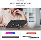 LeYi for Samsung Galaxy A40 Case with Glass Screen Protector Replacement, Military-Grade Shockproof Magnetic Ring Stand Cell Android Case Cover