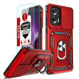 LeYi for Motorola-Moto G Stylus 5G 2024 Case: with Slide Camera Cover and Screen Protector, [Military-Grade] Cellphone Case Cover with Magnetic Ring Kickstand for Moto G Stylus 5G 2024