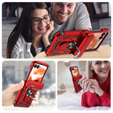 LeYi for Motorola-Moto Razr 2024 Case: [Military-Grade] Cellphone Case Cover with Magnetic Ring Kickstand for Moto Razr 2024