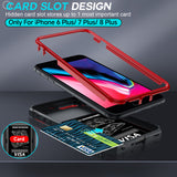 LeYi for iPhone 6/7/8 Plus-5G Phone Case: 6/7/8 Plus 5G Case with Screen Protector X 2, Slide Camera Cover with Magnetic Stand, Heavy Duty Shockproof para 6/7/8 Plus Case for Women Girl