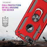 LeYi for iPhone 8 Plus/7 Plus Case, iPhone 6s Plus/6 Plus Phone Case with Glass Screen Protector Replacement, Military-Grade Shockproof Magnetic Ring Stand Cell Android Case Cover