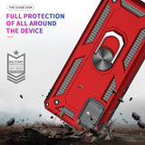 LeYi for Samsung Galaxy A51 Case with Glass Screen Protector Replacement, Military-Grade Shockproof Magnetic Ring Stand Cell Android Case Cover