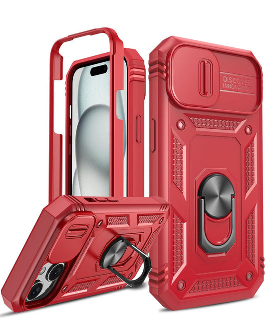 LeYi for iPhone 15 Plus 5G Phone Case:iPhone 15 Plus 5G Case with Screen Protector X 2, Slide Camera Cover with Magnetic Stand, Heavy Duty Shockproof para i Phone 15 Plus Case for Women Girl