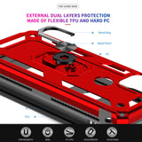 LeYi for Motorola Moto G Stylus 5G 2021 Case, Motorola G Stylus 5G 2021 Phone Case with Glass Screen Protector Replacement, Military-Grade Shockproof Magnetic Ring Stand Cell Android Case Cover