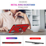 LeYi for Samsung Galaxy A51 Case with Glass Screen Protector Replacement, Military-Grade Shockproof Magnetic Ring Stand Cell Android Case Cover