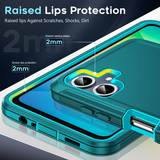 LeYi for Samsung-Galaxy-A06 Case with Screen Protector X1, Samsung Galaxy A06 Case 3 in 1 Rugged Shockproof Android Cover Funda A06