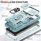 LeYi for Samsung Galaxy A25 5G Phone Case: Samsung Galaxy A25 Case with 2 Tempered Glass Screen Pro Maxtector, Slide Camera Cover, Ring Stand Holder, Heavy Duty Shockproof para Samsung Galaxy A25 Cover for Women Girl