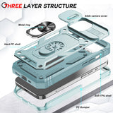 LeYi for iPhone 15 Plus 5G Phone Case:iPhone 15 Plus 5G Case with Screen Protector X 2, Slide Camera Cover with Magnetic Stand, Heavy Duty Shockproof para i Phone 15 Plus Case for Women Girl