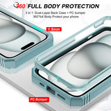 LeYi for iPhone 15 Plus 5G Phone Case:iPhone 15 Plus 5G Case with Screen Protector X 2, Slide Camera Cover with Magnetic Stand, Heavy Duty Shockproof para i Phone 15 Plus Case for Women Girl