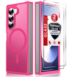 LeYi for Samsung-Galaxy-Z-Fold-6-Case: Galaxy Z Fold 6 Case [Compatible with MagSafe] with Fast Magnetic Integrated Structure Funda para Z Fold 6