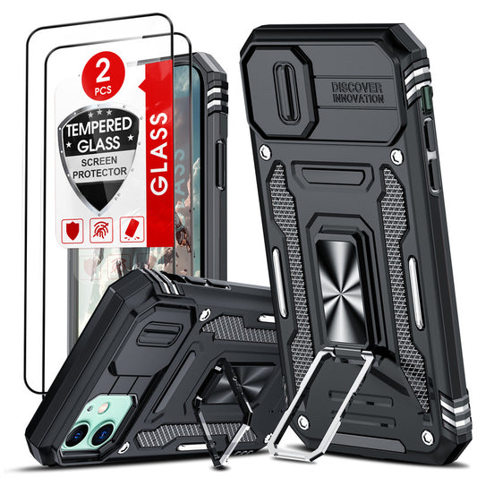 LeYi Compatible for iphone 11 Phone Case: iphone 11 Case with Screen Protector 2 PCS, Heavy Duty Protection para iphone11 Case