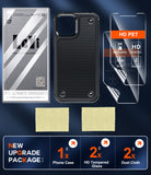 LeYi for iPhone 12/12 Pro Case with Screen Protector, Dual Layer Protective Hard PC Back & Soft Bumper Resilient Shock Absorb Case Cover for iPhone 12/12 Pro Phone