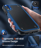 LeYi for iPhone XR Case with Screen Protector, Dual Layer Protective Hard PC Back & Soft Bumper Resilient Shock Absorb Case Cover for iPhone XR Phone