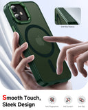 LeYi for iPhone-12 Mini Cases Green with Screen Protector X2 + Camera Cover X2:[ MagSafe Compatible] Magnetic Military Grade Protective Slim Phone Case for iPhone 12 Mini