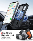 LeYi for iPhone-12 Mini Cases Green with Screen Protector X2 + Camera Cover X2:[ MagSafe Compatible] Magnetic Military Grade Protective Slim Phone Case for iPhone 12 Mini