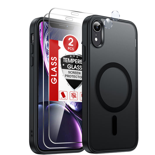 LeYi for iPhone XR Phone Case with Screen Protector X2 Camera Cover X2 MagSafe Compatible Magnetic Protective i iphoneXR Case Slim Rugged Heavy Duty Girls Women Funda para 10XR