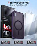LeYi for iPhone XR Phone Case with Screen Protector X2 Camera Cover X2 MagSafe Compatible Magnetic Protective i iphoneXR Case Slim Rugged Heavy Duty Girls Women Funda para 10XR