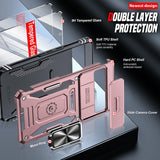 LeYi for Google Pixel 8 Pro Phone Case, with Camera Lens Cover Slider, Ring Stand Holder Military Grade Protective Shockproof Armour Cover for for Google Pixel 8 Pro