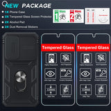LeYi for Samsung Galaxy S24-5G Phone Case: Samsung S24 5G Case with Screen Protector X 2, Slide Camera Cover with Magnetic Stand, Heavy Duty Shockproof para S 24 Case for Women Girl