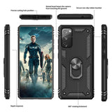 LeYi for Samsung Galaxy S20 FE Case with Glass Screen Protector Replacement, Military-Grade Shockproof Magnetic Ring Stand Cell Android Case Cover