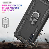 LeYi for Samsung Galaxy A70 Case with Glass Screen Protector Replacement, Military-Grade Shockproof Magnetic Ring Stand Cell Android Case Cover