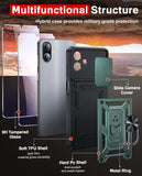 LeYi for Samsung Galaxy A07 4G Case:Samsung Galaxy A07 4G Case with Tempered Glass Screen Protector, [Military-Grade] Shockproof Kickstand Funda