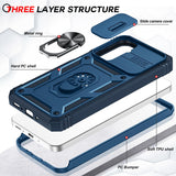 LeYi for Samsung Galaxy A26 5G Phone Case: Samsung Galaxy A26 Case with 2 Tempered Glass Screen Pro Maxtector, Slide Camera Cover, Ring Stand Holder, Heavy Duty Shockproof para Samsung Galaxy A26 Cover for Women Girl