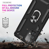 LeYi for Samsung Galaxy A52 5G Case with Glass Screen Protector Replacement, Military-Grade Shockproof Magnetic Ring Stand Cell Android Case Cover