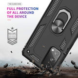 LeYi for Samsung Galaxy S20 FE Case with Glass Screen Protector Replacement, Military-Grade Shockproof Magnetic Ring Stand Cell Android Case Cover