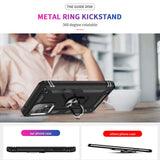 LeYi for Samsung Galaxy A52 5G Case with Glass Screen Protector Replacement, Military-Grade Shockproof Magnetic Ring Stand Cell Android Case Cover