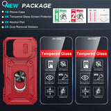 LeYi for iPhone 16 Pro Phone Case: iPhone 16 Pro Case with 2 Tempered Glass Screen Protector, Slide Camera Cover, Ring Stand Holder, Heavy Duty Shockproof para iPhone 16 Pro Cover for Women Girl