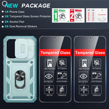 LeYi for Samsung Galaxy A36-5G Phone Case: Samsung A36 5G Case with Screen Protector X 2, Slide Camera Cover with Magnetic Stand, Heavy Duty Shockproof para A 36 Case for Women Girl
