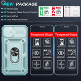 LeYi for iPhone 11 Phone Case: iPhone 11 Case with 2 Tempered Glass Screen Protector, Slide Camera Cover, Ring Stand Holder, Heavy Duty Shockproof para iPhone 11 Cover for Women Girl