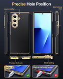 LeYi for Samsung Galaxy Z Fold 7 Case with High Classy Luxury Leather