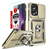 LeYi for Motorola-Moto G Stylus 5G 2024 Case: with Slide Camera Cover and Screen Protector, [Military-Grade] Cellphone Case Cover with Magnetic Ring Kickstand for Moto G Stylus 5G 2024