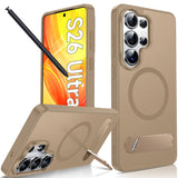 LeYi for Samsung Galaxy-S26-Ultra Case Stand: for Magsafe with Kickstand Women Rugged Protective Slim Fit Military Grade Protection Black