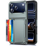 LeYi for iPhone-17-Pro Wallet Case: Card Holder Cover Funda para Military Grade Heavy Duty Protective Women Phone17 Pro case