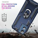 LeYi for Moto G Play 2024 Phone Case, Moto G Play 2024 Phone Case with Glass Screen Protector Replacement, Military-Grade Shockproof Magnetic Ring Stand Cell Android Case Cover