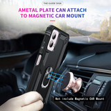 LeYi for Motorola Moto G Power 2024 Case, Motorola G Power 2024 Phone Case with Glass Screen Protector Replacement, Military-Grade Shockproof Magnetic Ring Stand Cell Android Case Cover