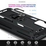 LeYi for Motorola Moto G Power 2024 Case, Motorola G Power 2024 Phone Case with Glass Screen Protector Replacement, Military-Grade Shockproof Magnetic Ring Stand Cell Android Case Cover