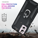 LeYi for Motorola Moto G Power 2024 Case, Motorola G Power 2024 Phone Case with Glass Screen Protector Replacement, Military-Grade Shockproof Magnetic Ring Stand Cell Android Case Cover