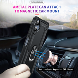 LeYi for Samsung Galaxy A06 Phone Case, Samsung A06 Phone Case with Glass Screen Protector Replacement, Military-Grade Shockproof Magnetic Ring Stand Cell Android Case Cover